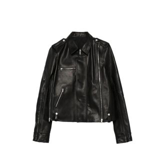 Rick Owens Zipped Leather Jacket
