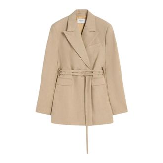 Sportmax Blazers, female, Beige, XS, Blazer lungo