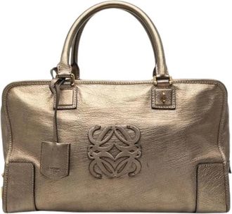 Loewe Pre-owned Amazona Handbag - Dames - Vintage Handtas - Beige - ONE Size - Leer - Vintage