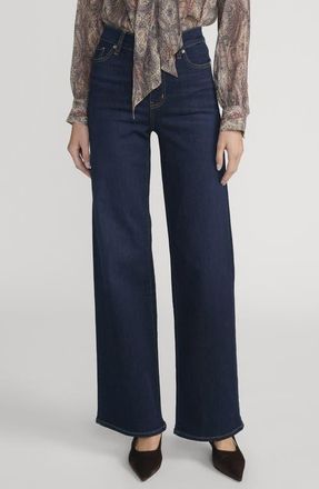 Frame Denim Le Slim Palazzo High Waist Wide Leg Jeans in Fairway at Nordstrom, Size 29