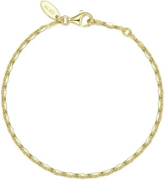 Lafonn Small Lucy Chain Bracelet in Gold at Nordstrom, Size 7.25