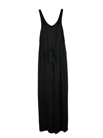 A|X Armani Exchange Black Viscose Wide-Leg Jumpsuit