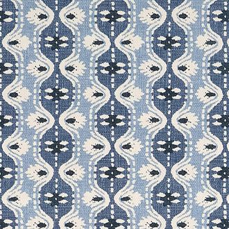 Ballard Designs Keir Blue Fabric by the Yard - Ballard Designs