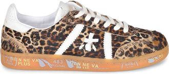 Premiata Sneakers Made Of Leopard Print Leather