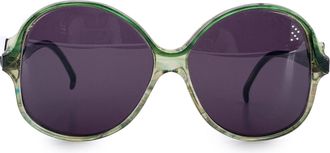 Saint Laurent Pre-owned Womens Vintage Plastic Sunglasses - Green - One Size