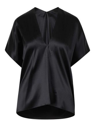 Nina Ricci Satin V-neck top
