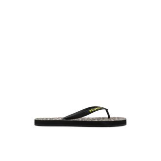 Dsquared2 Flip Flops, female, Black, Size: 10 US Logo Flip Flops