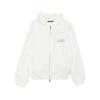 Cole Buxton Zip-throughs, male, White, Size: XL Spzh290 101 Sweatshirt