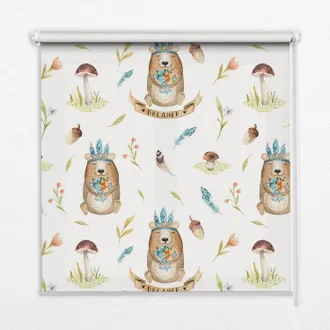 Tulup Tenda A Rullo Interna Per Finestra - Tenda Filtrante Luce - Tenda Privacy - Tenda Decorativa Rettangolare - Rullo Per Interni - (100 Cm X 100 Cm) - Or