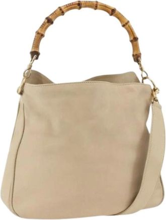Gucci Pre-owned Handbags, female, Beige, Size: ONE SIZE Pre-owned Vintage Hand Bag