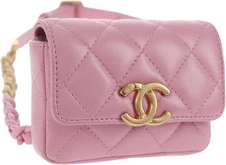 Chanel Pre-owned Belt Bags, female, Pink, Size: ONE SIZE Pre-owned Vintage Shoulder Bag