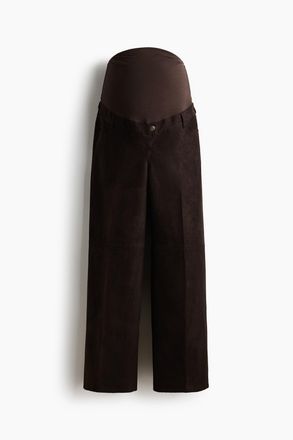 H&M MAMA Gerade Hose - Dunkelbraun