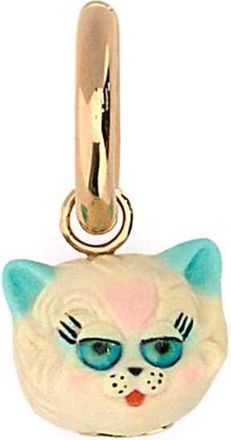 Valentino Garavani Multicolor Metal And Nylon Le Chat De La Maison Earring