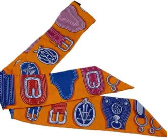 Herm&egrave;s Pre-owned Silk scarves - Dames - Vintage Accessoires - Veelkleurig - ONE Size - Vintage