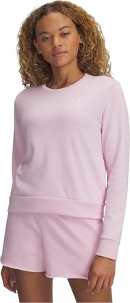 Under Armour Dames/Dames Rival Badstof Sweatshirt (Roze)