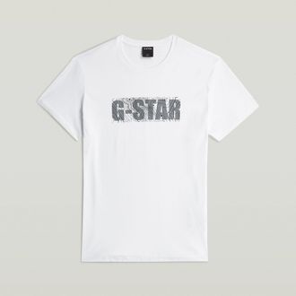 G-Star Logo T-Shirt - Wit - Heren