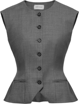 Magda Butrym Mujer, Camisetas, Gris, Talla: S
