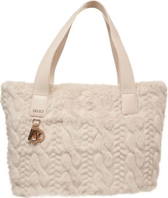 Liu Jo Beige Braided Handbag for Stylish Outings