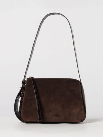 Tory Burch Mini borsa a spalla Romy in pelle e suede con logo Double T
