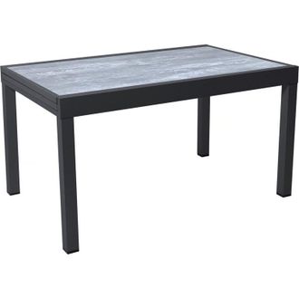 Habitat et Jardin Tavolo da giardino allungabile in alluminio Lagos - 140/280 x 90 x 76 cm - Grigio
