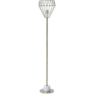 Beliani Lampada da pavimento in ottone Mooni