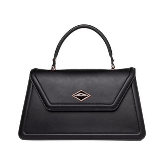 Alexander Smith Geometrische Trapeziumtas - Dames - Handtassen - Zwart - ONE Size - Polyester - Tassen