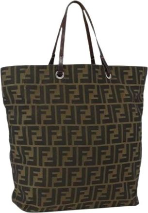 Fendi Pre-owned Tote Bags, female, Brown, Size: ONE SIZE Pre-owned Vintage Tote