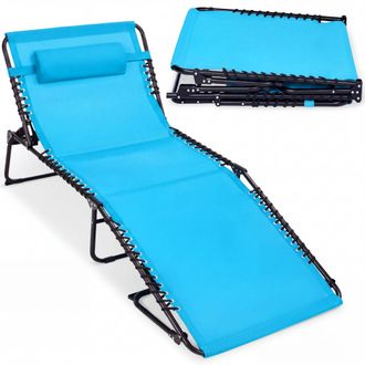 Best Choice Products Extra Wide Patio Chaise Lounge Chair, Portable Folding Recliner w/ 8 Positions