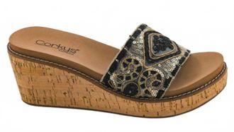Corkys Footwear Womens Wanderlust Sandal In Black/ Brown