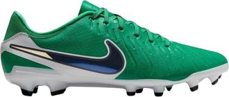 Nike Unisex voetbalschoenen voor volwassenen: Tiempo Legend 10, van leer, voor harde ondergrond (Groen, Zwart)