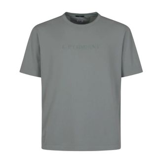 C.P. Company T-Shirts, male, Blue, Size: XL Tacting Piquet T-Shirt