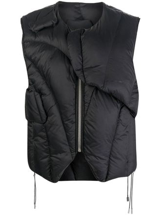 Heliot Emil Gilet imbottito con stampa - Nero