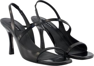 Anine Bing Womens Sandal Heel Black Calfskin