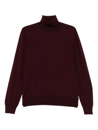 Tagliatore roll-neck sweater - men - Silk/Cashmere - 52 - Red