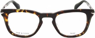 Rag & Bone Mens Brown Rectangular Eyeglass Frames RNB7048-1