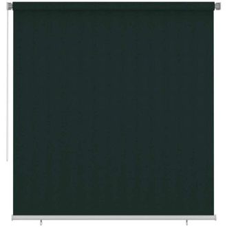 vidaXL Persiana Enrollable De Jard&iacute;n Hdpe Verde Oscuro 220x230 Cm Vidaxl