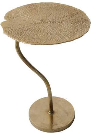Global Interiors Beistelltisch Leaf Gold ø 40 / H 59 cm