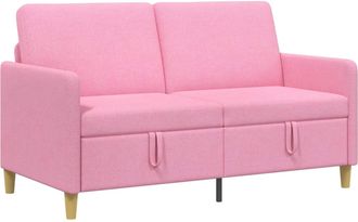 vidaXL Sof&aacute; Con Almacenamiento Rosa 152 X 78 X 87 Cm Poli&eacute;ster Vidaxl