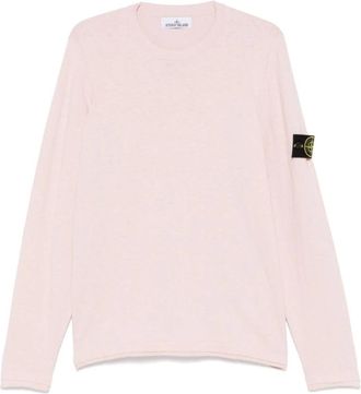 Stone Island Roze Trui - Heren - Ronde hals truien - Roze - XL - Katoen - Truien & Vesten