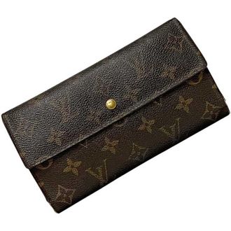 Louis Vuitton Brown Monogram Monogram Long Wallet (Tri-Fold) (Pre-Owned)