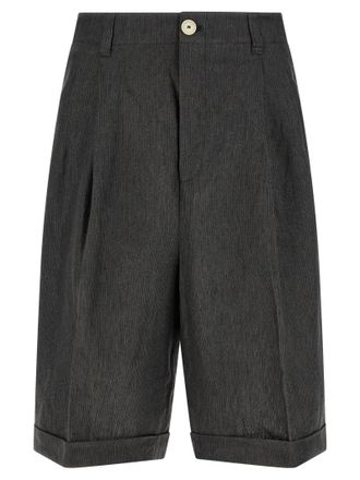 Jacquemus Linen Bermuda Mens Shorts