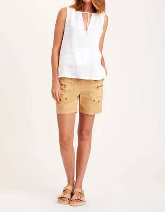Xcvi Butter Pull-On Cargo Shorts In Brown