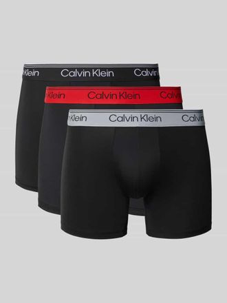 Calvin Klein Underwear Trunks mit elastischem Bund im 3er-Pack in Black, Gr&ouml;&szlig;e M