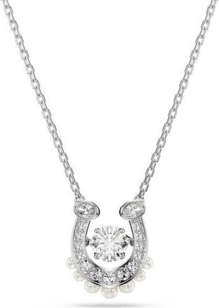 Swarovski Symbolica Pendant Necklace in Silver/White at Nordstrom