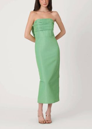 Shoshanna Katerina Midi Dress In Verde