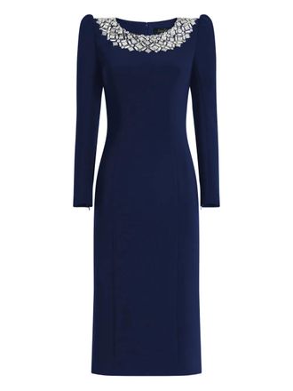 Jenny Packham Jacquetta embellished midi dress - Blue