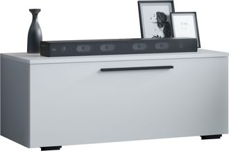 ebuy24 Ebuy24 - Muebles Tv Vcm Lowboard Armario Tv Con Puerta Plegable Ancha Dimensiones Al. 39 X An. 95 X T. 40 Cm Muebles Fernseh - Arila S (blanco)