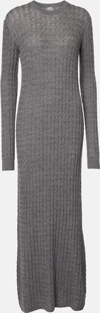 Toteme Cable-knit wool sweater dress