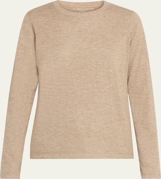 Majestic Filatures Cashmere Melange-Knit Crewneck