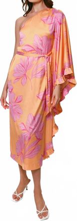 Hutch Morgan One Shoulder Dress In Multi